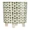 Hello Honey® 8" Footed Stoneware Planter with Abstract Print